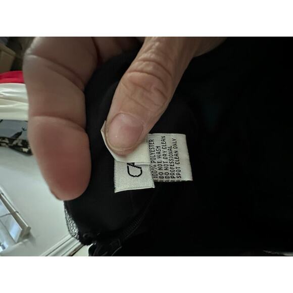 NWT Vintage Cache Women's Black Tulle Halter Neck Party Mesh Prom Dress Size 4 - Picture 10 of 12